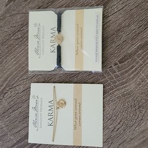 Karma necklace and bracelet